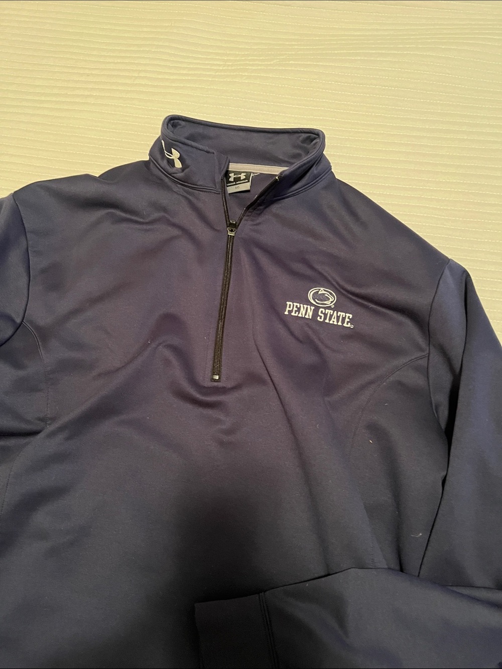 Under Armour Navy Penn State 1/4 Zip Performance Jacket